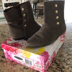 Suede booties